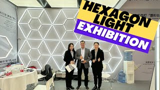 Exhibition  Hexagon led light manufacturer  Gonengo lighting company in Shanghai exhibition [upl. by Morville]