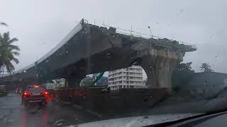 NH66 Road Work Karandakad To Kasaragod  Red Alert Heavy rainfall [upl. by Notkcorb]