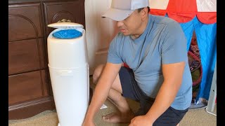 Diaper Genie Complete Diaper Pail  Demo and Review [upl. by Rather]