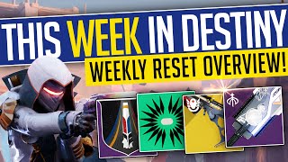 Destiny 2  THIS WEEK IN DESTINY  Into The Light Reveal NEW Weapons Bonus XP amp More 19th March [upl. by Eelirak]