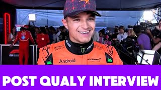 Lando Norris Post Qualifying Interview In Mexico GP [upl. by Meir]