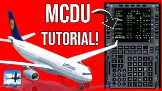 HOW to SETUP MCDU in the A330 in XPlane Mobile Full tutorial [upl. by Nodgnal]