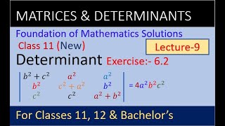 Determinants  math class11 solutions  Determinant prove that Q4 Determinants solutions [upl. by Notgnillew771]