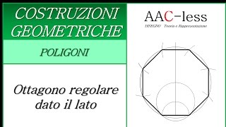 Costruzione di un Ottagono dato il lato Video 43 [upl. by Etam193]