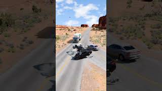 Realistic Highway Car Crashes 14  BeamNGdrive [upl. by Elberta]