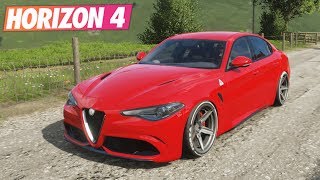 Forza Horizon 4  Alfa Romeo Giulia FE [upl. by Eekcaj573]