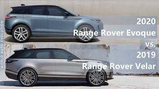 2020 Range Rover Evoque vs 2019 Range Rover Velar technical comparison [upl. by Aicire790]