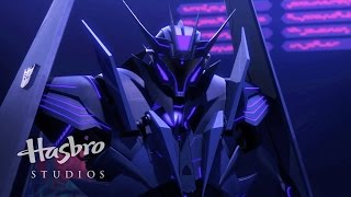 Transformers Prime  Black Airachnid vs Shockwave  Transformers Official [upl. by Tillie]