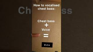 10 Second Vocalised Chest Bass Beatbox Tutorial by TrendyBeats [upl. by Elehcin106]