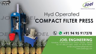 Compact Hydraulic Filter Press [upl. by Farrel]