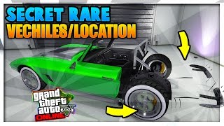 GTA 5 ONLINE  SECRET RARE MODDED CARS LOCATIONS IN GTA 5 RARE STORABLE CAR SPAWNS [upl. by Ellehcyar]