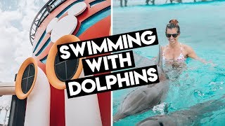 Disney Dream  Swimming With Dolphins In Nassau Bahamas [upl. by Garges278]