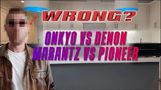 Ultimate Comparison Denon AVRX3800H vs Marantz SR7015 vs Pioneer VSXLX305 vs Onkyo TXNR 6050 [upl. by Aslehc]