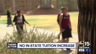 No instate tuition increase for Arizona schools [upl. by Suryc]