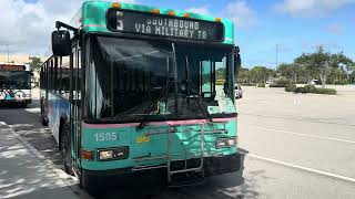 Palm Tran 2015 40ft Gillig Low Floor 1505 On Route 3  The Gardens Mall [upl. by Siloa]