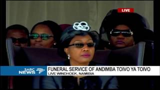 Toivo Ya Toivo funeral ongoing in Namibia [upl. by Hillary]