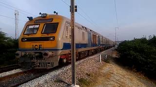 New DEMU run GuntakalSolapurGulbargaIndian Railways [upl. by Damalus]