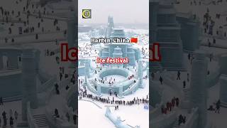 Ice festival China  harbin ice festival shortvideo shorts [upl. by Rednasyl]