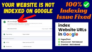 Your Website Is not Indexed on Google  URL is not on google indexing errors  How to fix 2024 [upl. by Frederik210]