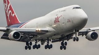 BOEING 747 LANDING  DEPARTURE  25 HEAVY B747s at LIEGE Airport 4K [upl. by Rosabel]