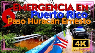 4K EMERGENCIA EN PUERTO RICO DESPUES DE HURACAN ERNESTO [upl. by Akenet682]