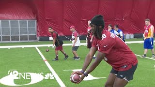 Arizona Cardinals host adaptive football camp [upl. by Aninat]