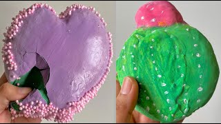 Plaster Clay Cracking amp Slime ASMR Video 730 [upl. by Gnud]