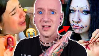 The WORST Septum Piercing Fails Ever  Piercings Gone Wrong 78  Roly [upl. by Ssirk]