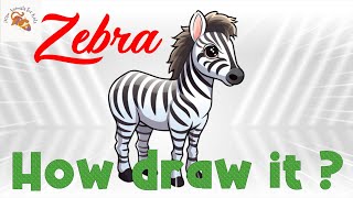 Zebra  How draw it You can draw [upl. by Niledam]