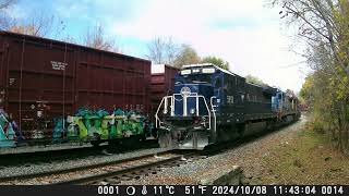 241013 North Facing Backyard Railcam [upl. by Ennayllek]