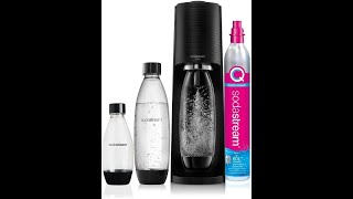 SodaStream Terra Megapack incluso cilindro Co2 2 bottiglie da 1 litro 1 bottiglia da mezzo litro [upl. by Oralle51]