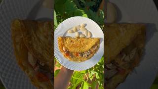 Vegetable Omelette Mushroom తో OmeletteHealthy breakfast recipe shortsfeed food viral ytshorts [upl. by Zil]