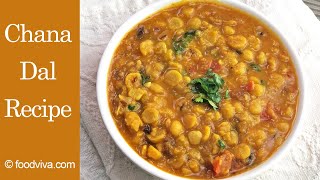 Chana Dal Recipe In Pressure Cooker  How to Make Chana Dal Curry [upl. by Narol]