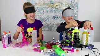 SIS vs BRO BLINDFOLDED SLIME PRANK CHALLENGE GONE WRONG [upl. by Acirtal]