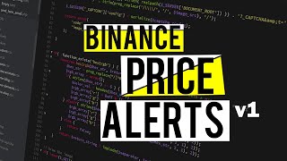 Price Alerts on Binance v1 [upl. by Cataldo]