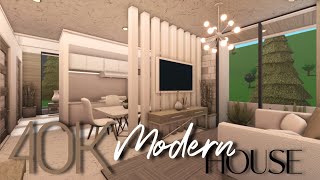 BLOXBURG 40K MODERN HOUSE  NOGAMEPASS [upl. by Ronoel]