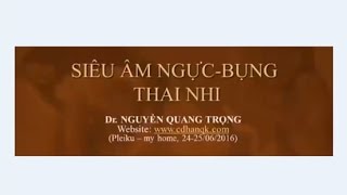 SIÊU ÂM NGỰC  BỤNG THAI NHI BS NGUYỄN QUANG TRỌNG [upl. by Rosalinde857]