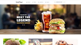 Fast Food Restaurant HTML5 Website Template by ZEMEZ  61177 [upl. by Federica]