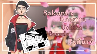 Sakuras React To Uchiha Sarada🔥  Boruto Two Blue Vortex  GachaClub  SungJinWooBoard [upl. by Bixby]