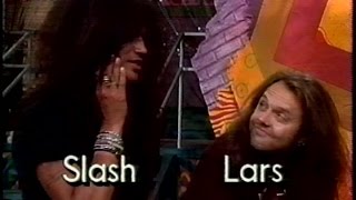 Lars Ulrich and Slash  Interview on Bangin with MTV 1992 TV Broadcast [upl. by Pedaiah]