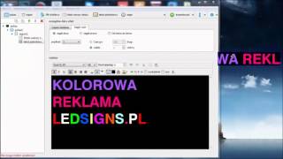 Oprogramowanie Tablice LED wielokolorowe full color Firma FTL Reklama LED [upl. by Sarad]