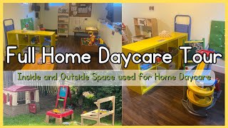 Full Home Daycare Tour  Inside and Outside Space [upl. by Egroj]