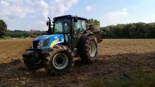 New Holland T4040 com charrua Galucho de 3 ferros [upl. by Haleak]