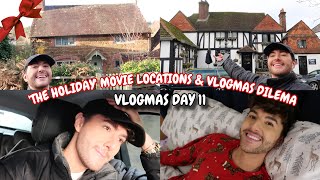 Visiting THE HOLIDAY Movie Locations amp Vlogmas Dilema VLOGMAS DAY 11 [upl. by Anaeerb]