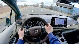 2022 Toyota Sienna Platinum  POV Test Drive Binaural Audio [upl. by Eliam]