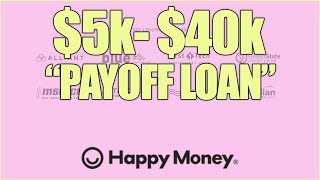 40k Payoff Loans Softpull 640 credit score Happy Money [upl. by Gerhardt]