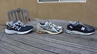 New Balance Comfy Model Comparison 2  990v6 vs 1906R vs 991v2 Comfort Sizing Quality Comparison [upl. by Laurentium109]