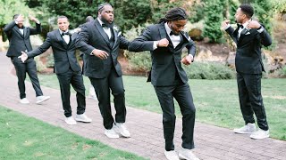 Epic Groomsman Wedding Entrance [upl. by Oguh949]