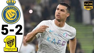 Al Nassr vs Al ittihad 52  Ronaldo Brace🔥 Highlights amp Goals • Al Nassr Tadi Malam [upl. by Sawyere]