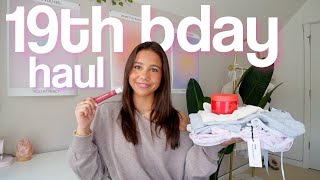 WHAT I GOT FOR MY 19TH BIRTHDAY huge haul [upl. by Voe426]